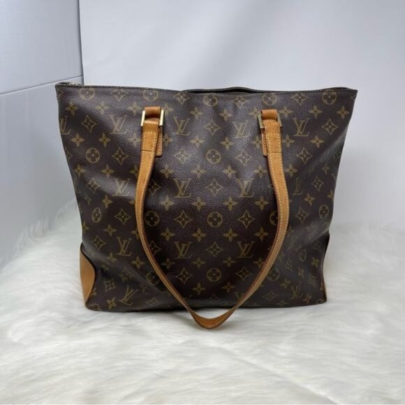 306 Pre owned Auth Louis Vuitton Monogram Cabas Mezzo Shoulder Tote Bag DU0013 - Picture 10 of 16